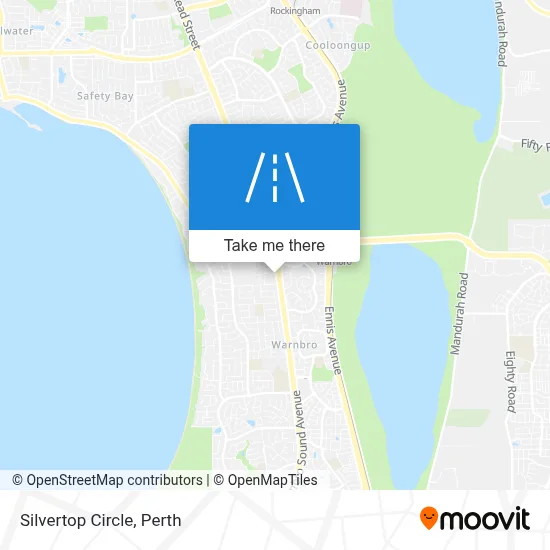 Mapa Silvertop Circle