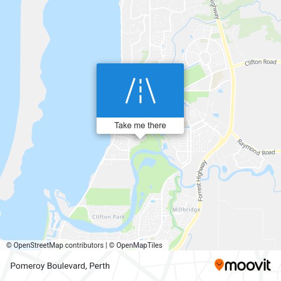 Pomeroy Boulevard map
