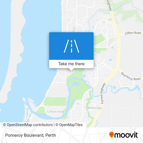 Mapa Pomeroy Boulevard