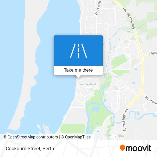 Mapa Cockburn Street