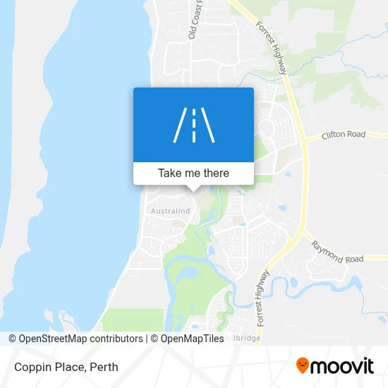 Mapa Coppin Place