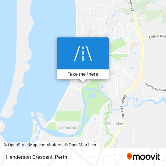 Henderson Crescent map