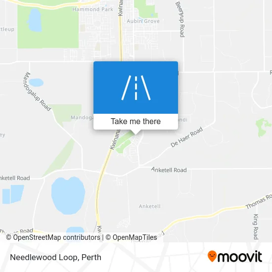 Mapa Needlewood Loop