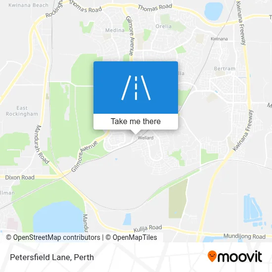 Mapa Petersfield Lane