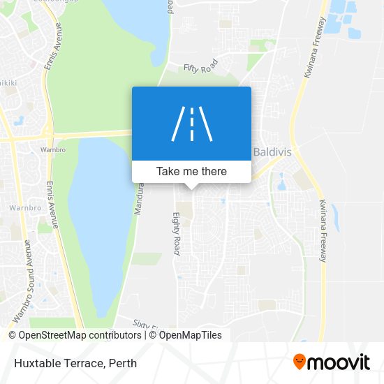 Huxtable Terrace map