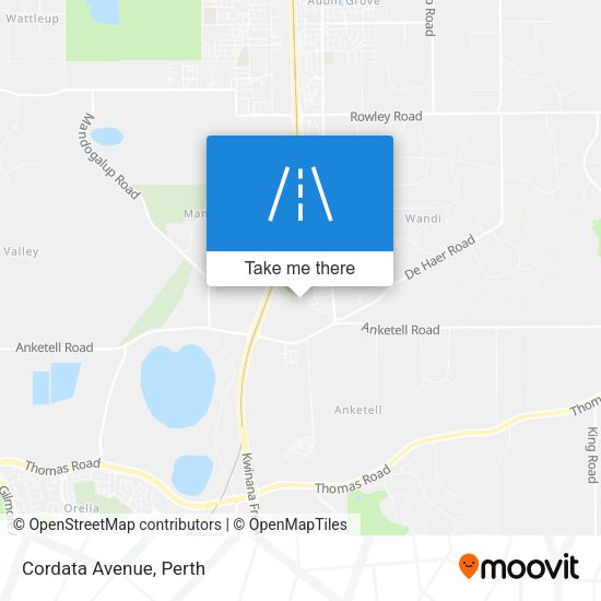 Cordata Avenue map