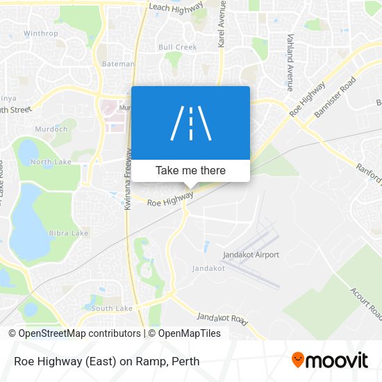 Roe Highway (East) on Ramp map