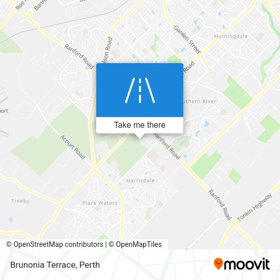 Brunonia Terrace map