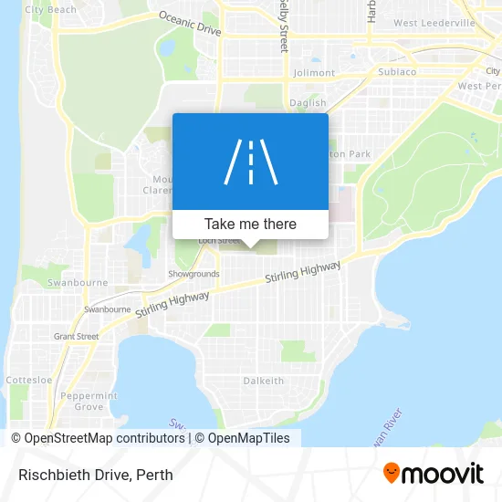 Mapa Rischbieth Drive