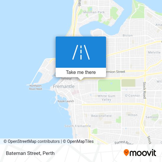 Bateman Street map