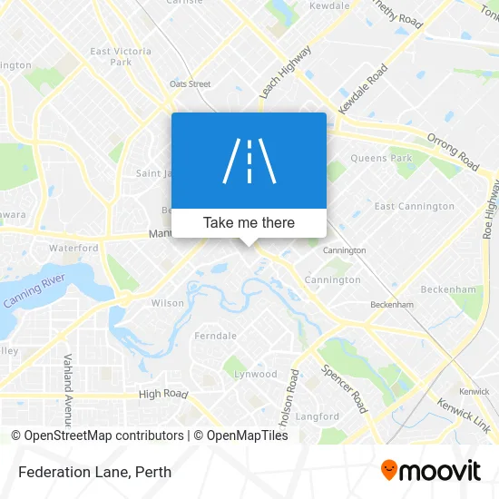 Mapa Federation Lane