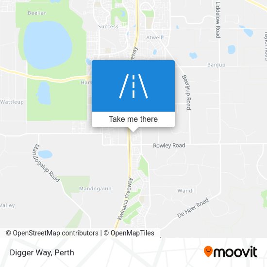 Digger Way map