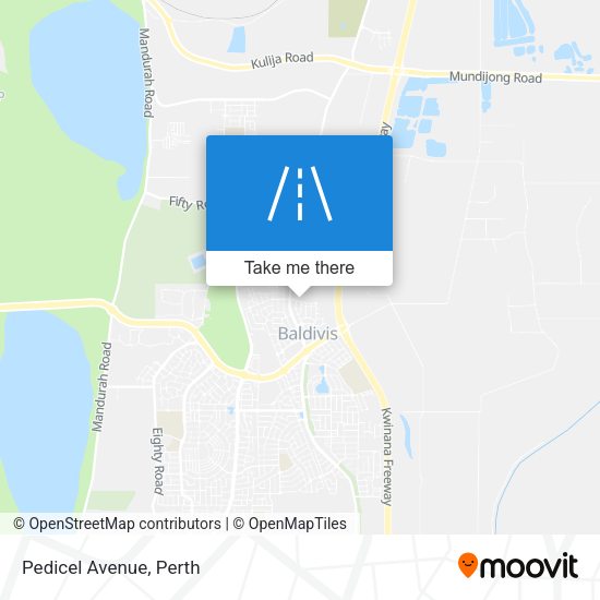 Pedicel Avenue map