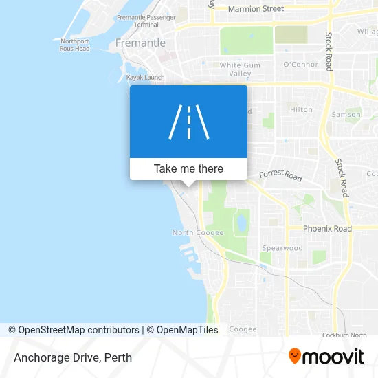 Mapa Anchorage Drive