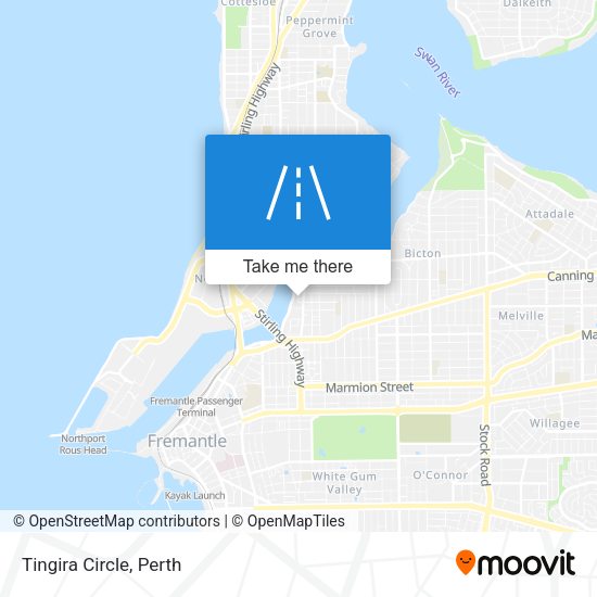 Tingira Circle map