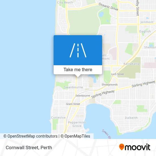 Mapa Cornwall Street