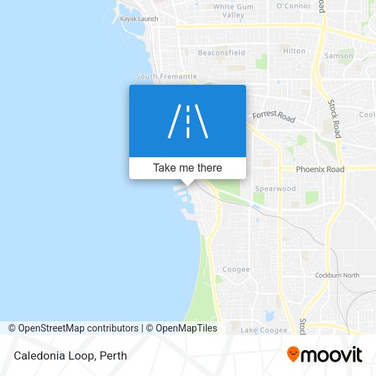 Caledonia Loop map