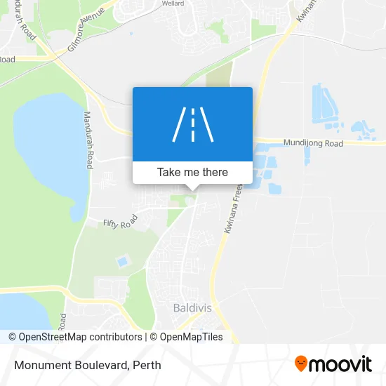 Mapa Monument Boulevard