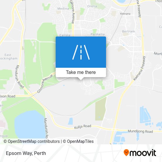 Epsom Way map