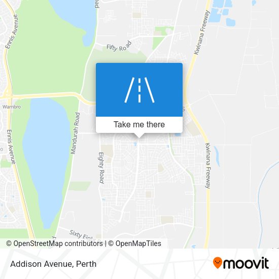 Addison Avenue map