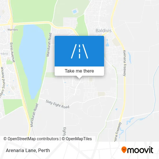 Mapa Arenaria Lane