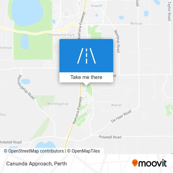 Mapa Canunda Approach
