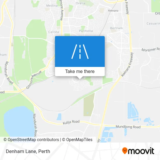 Mapa Denham Lane