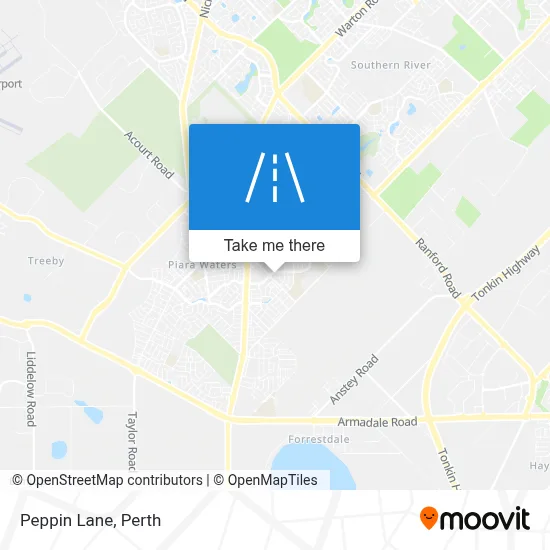 Mapa Peppin Lane