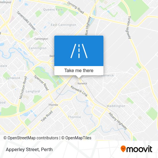 Apperley Street map