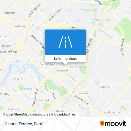 Central Terrace map