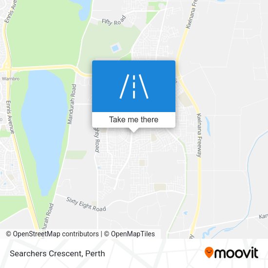Searchers Crescent map