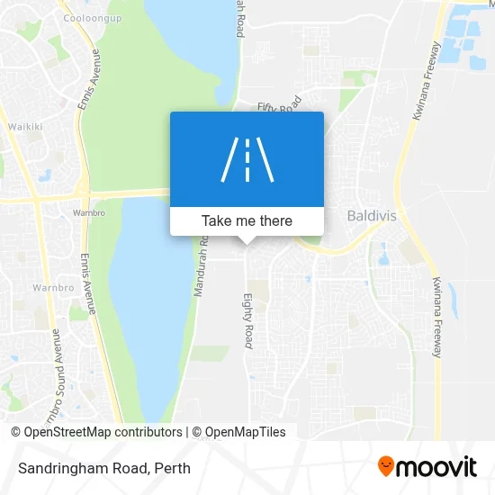 Mapa Sandringham Road