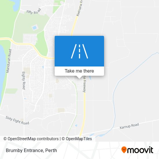 Brumby Entrance map
