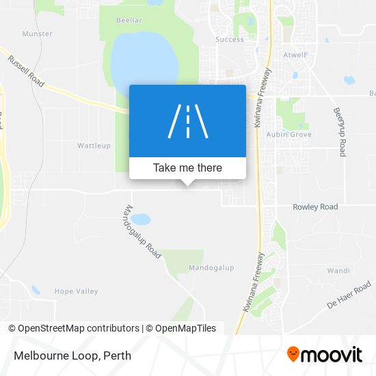 Melbourne Loop map