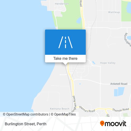 Burlington Street map