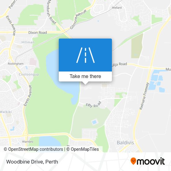 Woodbine Drive map