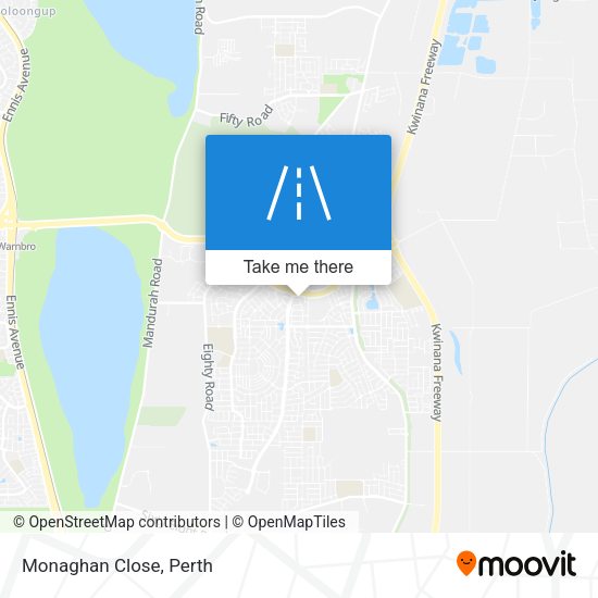 Monaghan Close map