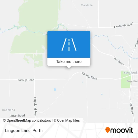 Mapa Lingdon Lane