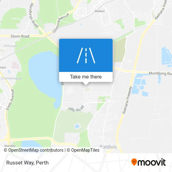 Russet Way map