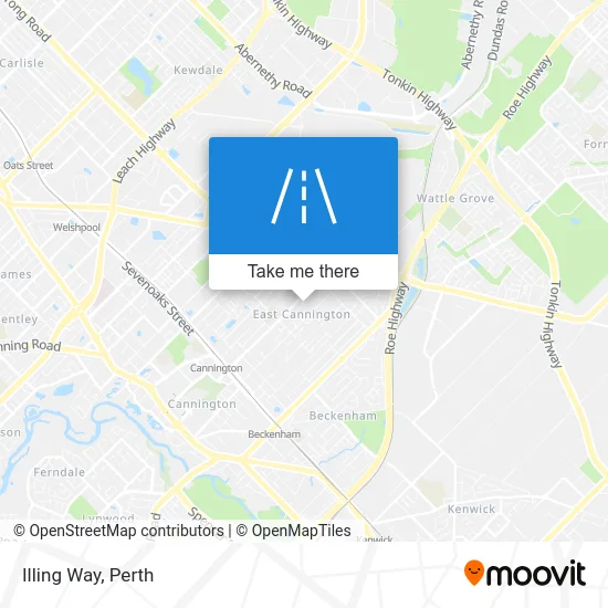Mapa Illing Way