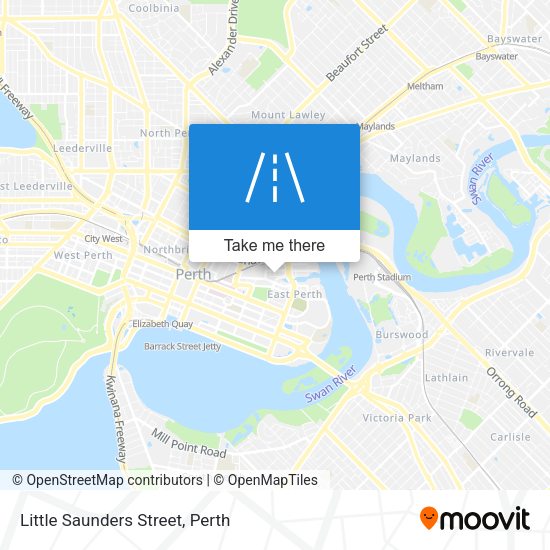 Little Saunders Street map
