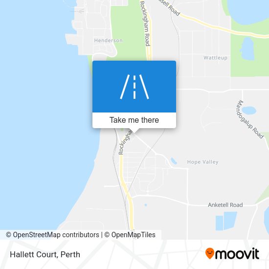 Hallett Court map