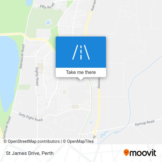 St James Drive map