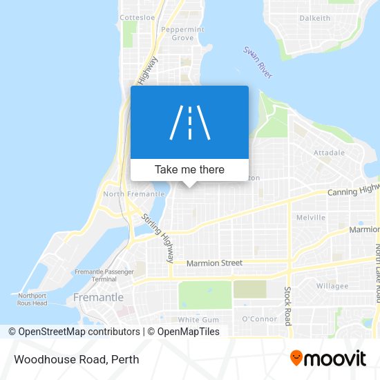 Woodhouse Road map