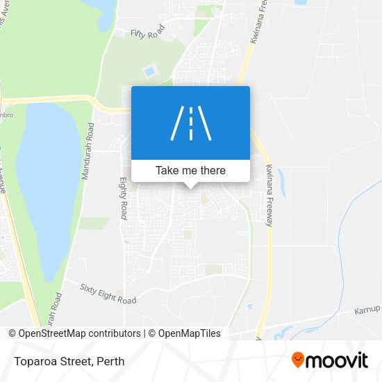Toparoa Street map