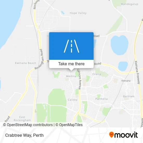 Mapa Crabtree Way