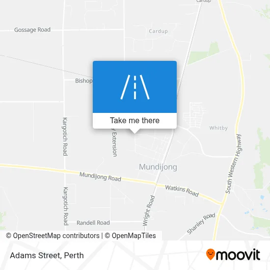 Mapa Adams Street