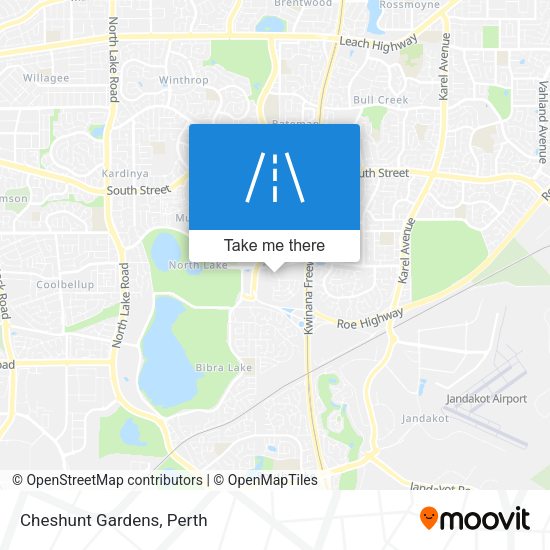 Cheshunt Gardens map