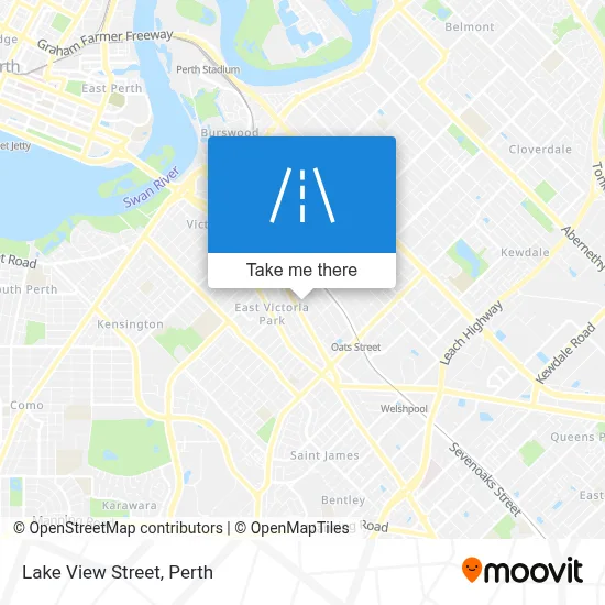 Mapa Lake View Street