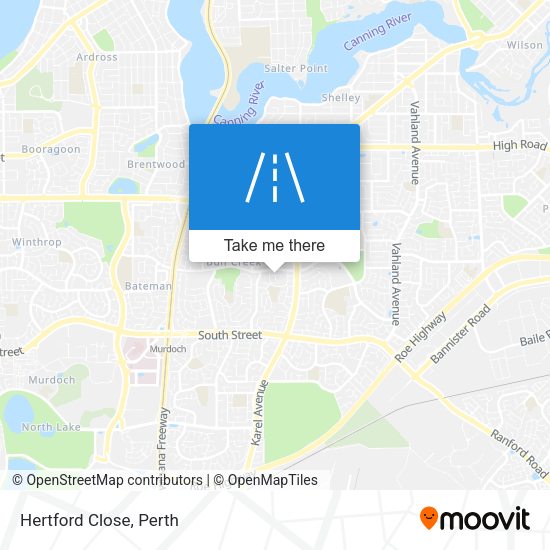 Hertford Close map